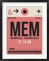 Framed MEM Memphis Luggage Tag II