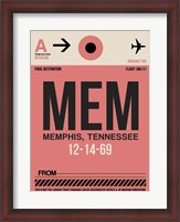 Framed MEM Memphis Luggage Tag II