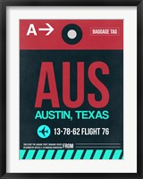 Framed AUS Austin Luggage Tag II