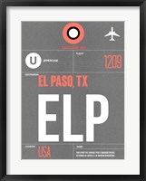Framed ELP El Paso Luggage Tag II