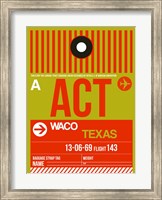 Framed ACT Waco Luggage Tag I