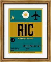 Framed RIC Richmond Luggage Tag I