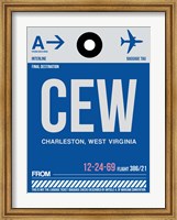 Framed CEW Charleston Luggage Tag I