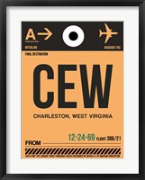 Framed CEW Charleston Luggage Tag II