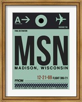 Framed MSN Madison Luggage Tag I