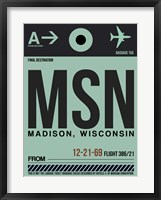 Framed MSN Madison Luggage Tag I