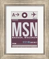Framed MSN Madison Luggage Tag II