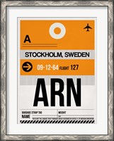 Framed ARN Stockholm Luggage Tag I