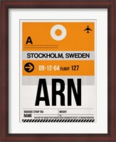 Framed ARN Stockholm Luggage Tag I