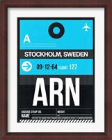 Framed ARN Stockholm Luggage Tag I