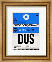 Framed DUS Dusseldorf Luggage Tag I