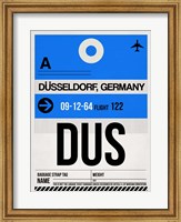 Framed DUS Dusseldorf Luggage Tag I