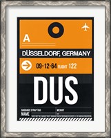 Framed DUS Dusseldorf Luggage Tag II
