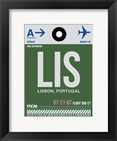 Framed LIS Lisbon Luggage Tag II
