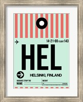 Framed HEL Helsinki Luggage Tag I