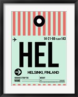 Framed HEL Helsinki Luggage Tag I
