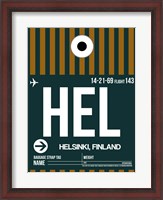 Framed HEL Helsinki Luggage Tag II