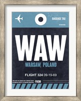Framed WAW Warsaw Luggage Tag II
