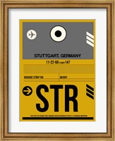 Framed STR Stuttgart Luggage Tag I