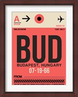 Framed BUD Budapest Luggage Tag I