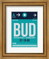 Framed BUD Budapest Luggage Tag II