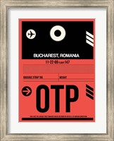 Framed OTP Bucharest Luggage Tag I