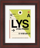 Framed LYS Lyon Luggage Tag I