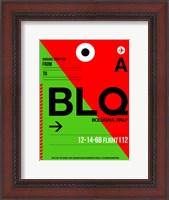 Framed BLQ Bologna Luggage Tag I