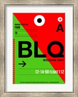 Framed BLQ Bologna Luggage Tag I