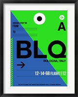 Framed BLQ Bologna Luggage Tag II