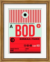 Framed BOD Bordeaux Luggage Tag I