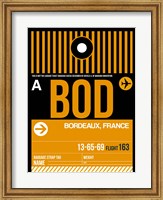 Framed BOD Bordeaux Luggage Tag II
