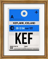 Framed KEF Keflavik Luggage Tag I