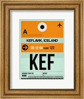 Framed KEF Keflavik Luggage Tag II