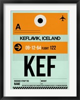 Framed KEF Keflavik Luggage Tag II