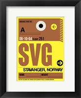 Framed SVG Stavanger Luggage Tag I