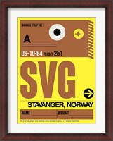 Framed SVG Stavanger Luggage Tag I