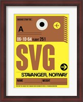 Framed SVG Stavanger Luggage Tag I