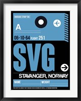 Framed SVG Stavanger Luggage Tag II
