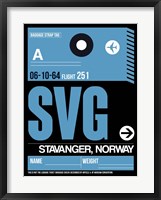 Framed SVG Stavanger Luggage Tag II