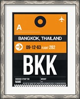 Framed BKK Bangkok Luggage Tag I