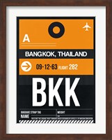 Framed BKK Bangkok Luggage Tag I