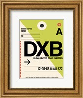 Framed DXB Dubai Luggage Tag I