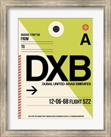 Framed DXB Dubai Luggage Tag I