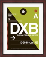 Framed DXB Dubai Luggage Tag II