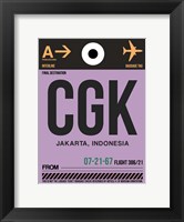 Framed CGK Jakarta Luggage Tag I