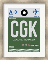 Framed CGK Jakarta Luggage Tag II