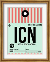 Framed ICN Seoul Luggage Tag I