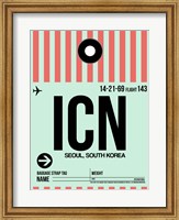 Framed ICN Seoul Luggage Tag I