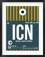 Framed ICN Seoul Luggage Tag II